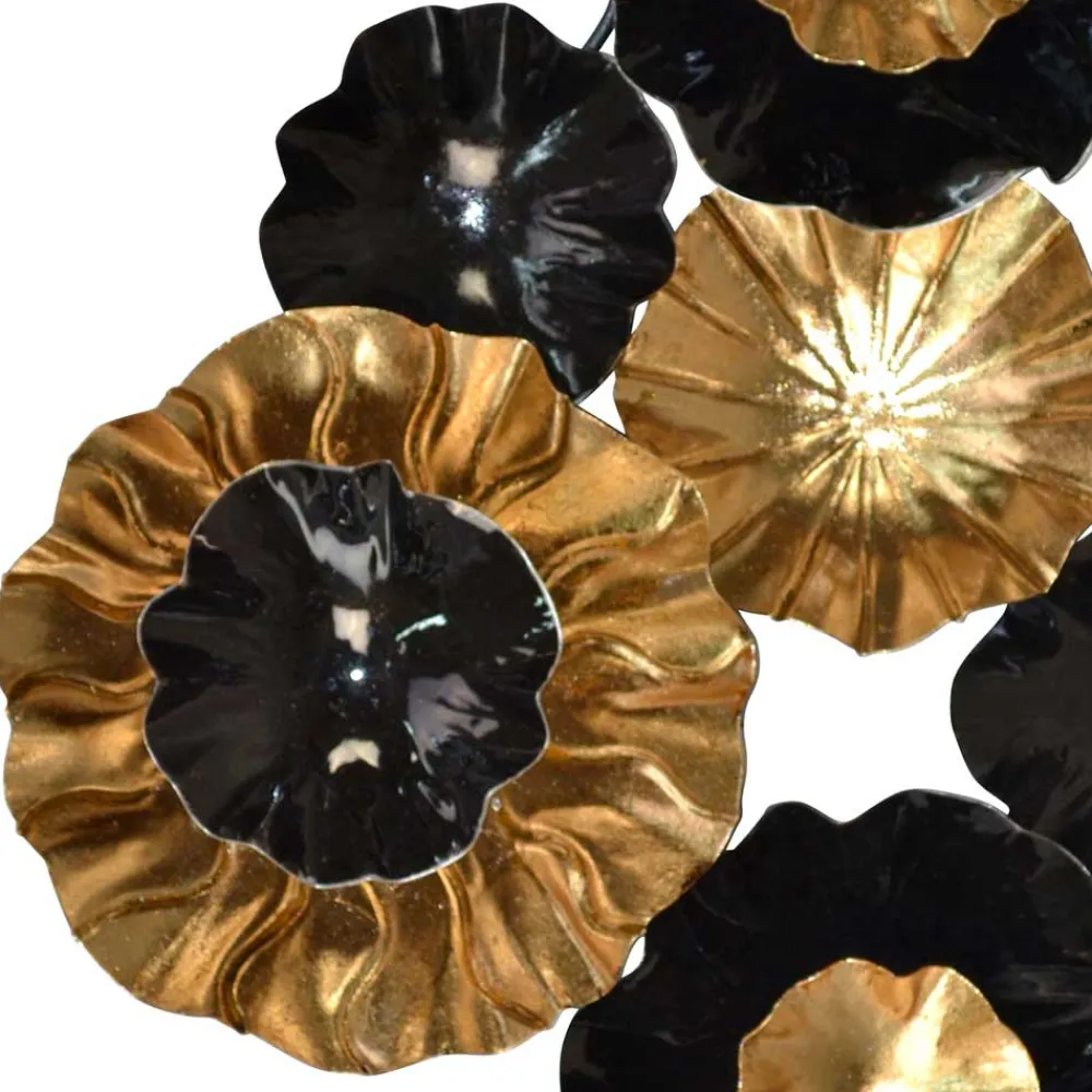 Wohnen Wandbilder*Plastische Wanddekoration Metall Rosetten - Mezera