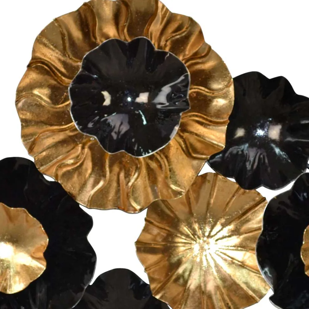 Wohnen Wandbilder*Plastische Wanddekoration Metall Rosetten - Mezera