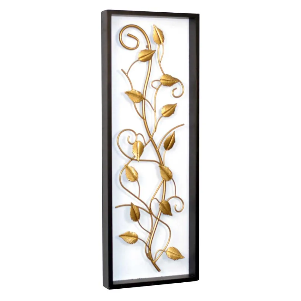 Wohnen Wandbilder*Plastisches Wandbild mit Blätter-Ranke - Valdiza