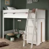 Wohnen Weiße Möbel|Jugendbetten*Platzsparendes Hochbett mit Schrank - Rupicon (zweiteilig)
