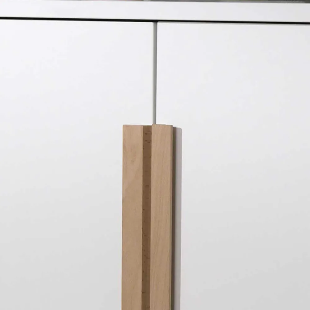 Wohnen Weiße Möbel|Jugendbetten*Platzsparendes Hochbett mit Schrank - Rupicon (zweiteilig)