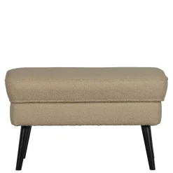 Wohnen Sessel & Hocker|Barhocker*Plüsch Hocker in Beige - Williams