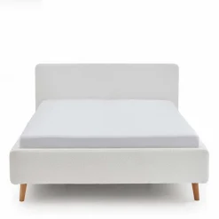 Wohnen Plüsch Polsterbett in Creme - Ilena