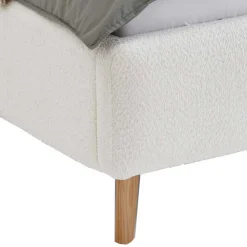 Wohnen Plüsch Polsterbett in Creme - Ilena