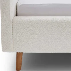 Wohnen Plüsch Polsterbett in Creme - Ilena