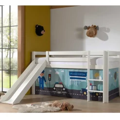 Wohnen Kindermöbel|Kinderbetten*Polizei Abenteuerbett Hochbett in Weiß - Occitan