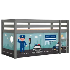 Wohnen Kinderbetten*Polizei Kinderzimmer Hochbett in Grau - Annest