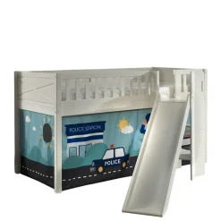 Wohnen Kindermöbel|Kinderbetten*Polizei Rutschbett in Weiß - Tubianas