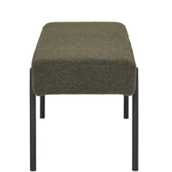 Wohnen Esszimmerbänke|Sitzbank*Polsterbank in Dunkelgrün Boucle - Barahona