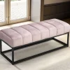 Wohnen Bettbänke|Esszimmerbänke*Polsterbank in Rosa und Schwarz - Pirna