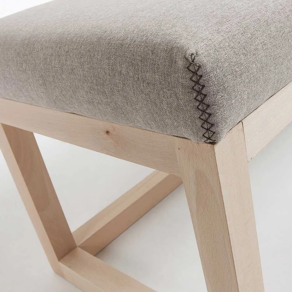 Wohnen Küchenbänke|Bettbänke*Polsterbank Materra in Beige mit Holz-Gestell