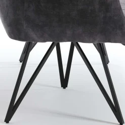 Wohnen Polsterbank mit Armlehnen in Anthrazit - Mascaro