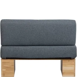 Wohnen Polsterbank mit Rückenlehne in Grau - Ciannas