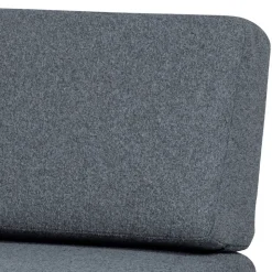 Wohnen Polsterbank mit Rückenlehne in Grau - Ciannas