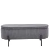 Wohnen Polsterbank mit Stauraum in Grau Cord - Zavamanco