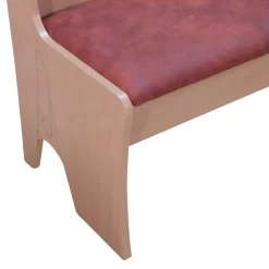 Wohnen Küchenbänke|Esszimmerbänke*Polsterbank mit Truhe 120cm Loisan in Cognac Vintage