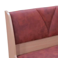 Wohnen Küchenbänke|Esszimmerbänke*Polsterbank mit Truhe 120cm Loisan in Cognac Vintage