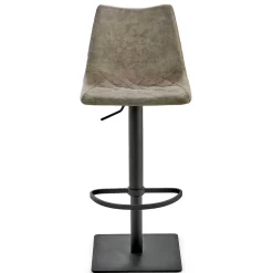 Wohnen Barhocker|Hocker*Polster-Barstuhl in Schlamm & Schwarz - Ossika