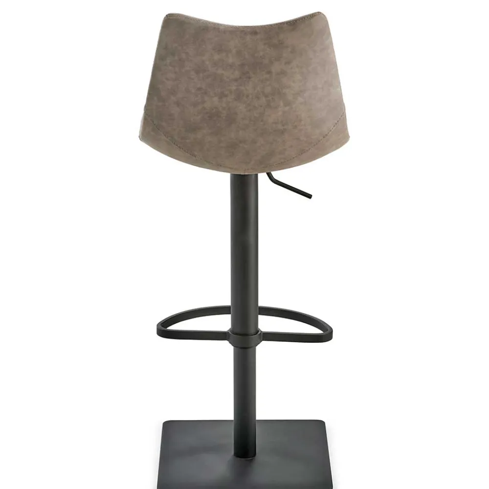 Wohnen Barhocker|Hocker*Polster-Barstuhl in Schlamm & Schwarz - Ossika