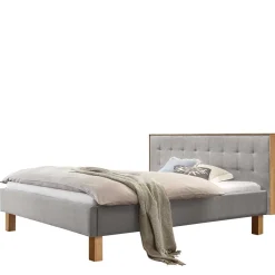 Wohnen Betten|Betten*Polsterbett Doppelbett in Grau Stoff - Pays