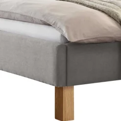 Wohnen Betten|Betten*Polsterbett Doppelbett in Grau Stoff - Pays