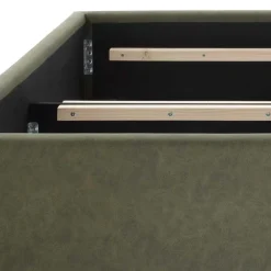 Wohnen Betten|Betten*Polsterbett in Oliv Grün & Eiche - Miania