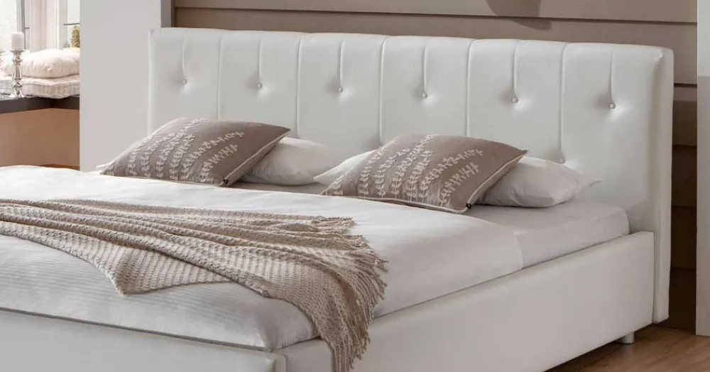 Wohnen Polsterbett Maja in Weiß