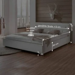 Wohnen Polsterbett Maja in Weiß