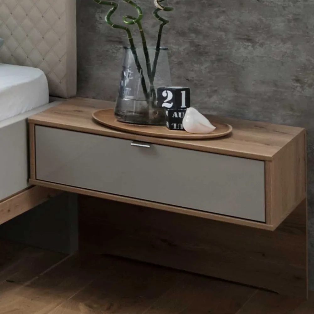 Wohnen Betten|Betten*Polsterbett mit Hänge-Nachttischen - Crascanu (dreiteilig)