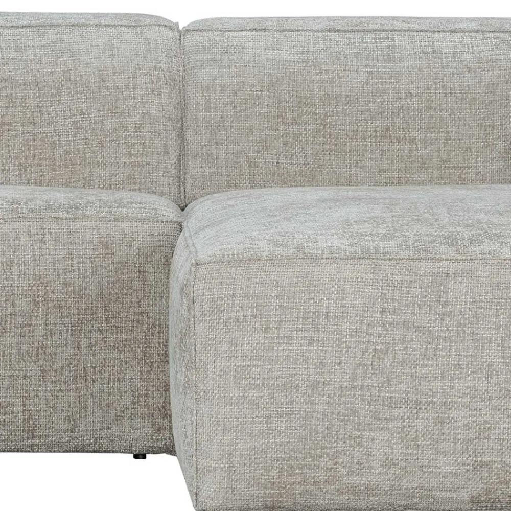 Wohnen Sofas|Sofa*Polsterecke aus Strukturstoff Beige - Pulany