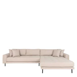 Wohnen Skandinavische Möbel|Sofas*Polsterecke in Beige Stoff - Pogarana