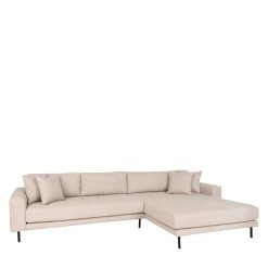 Wohnen Skandinavische Möbel|Sofas*Polsterecke in Beige Stoff - Pogarana