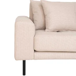 Wohnen Skandinavische Möbel|Sofas*Polsterecke in Beige Stoff - Pogarana