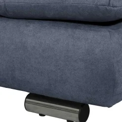 Wohnen Polsterecke in Blau mit Chrom - Lex