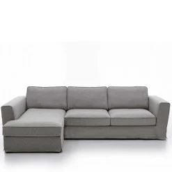 Wohnen Landhausmöbel|Sofas*Polsterecke in Grau Webstoff - Valtte