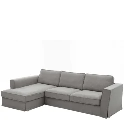 Wohnen Landhausmöbel|Sofas*Polsterecke in Grau Webstoff - Valtte