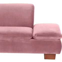 Wohnen Polsterecke in Rosa mit Nussbaum Braun - Jaglyn