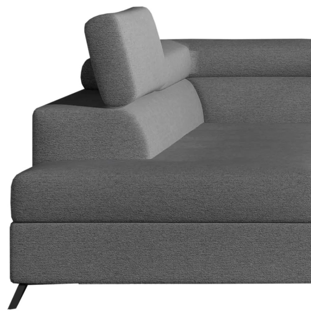 Wohnen Polsterecke mit Schlaffunktion in Grau - Downforce