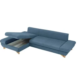 Wohnen Schlafsofas*Polsterecke Schlafsofa in Blau - Baonga