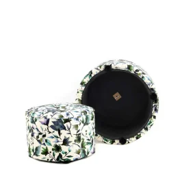 Wohnen Polsterhocker Duo mit Blumen Muster - Tujago (zweiteilig)