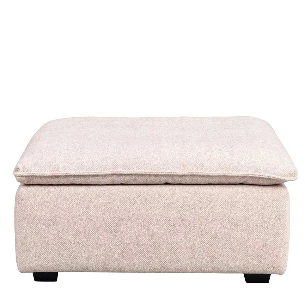 Wohnen Barhocker|Hocker*Polsterhocker in Beige Stoff - Praia