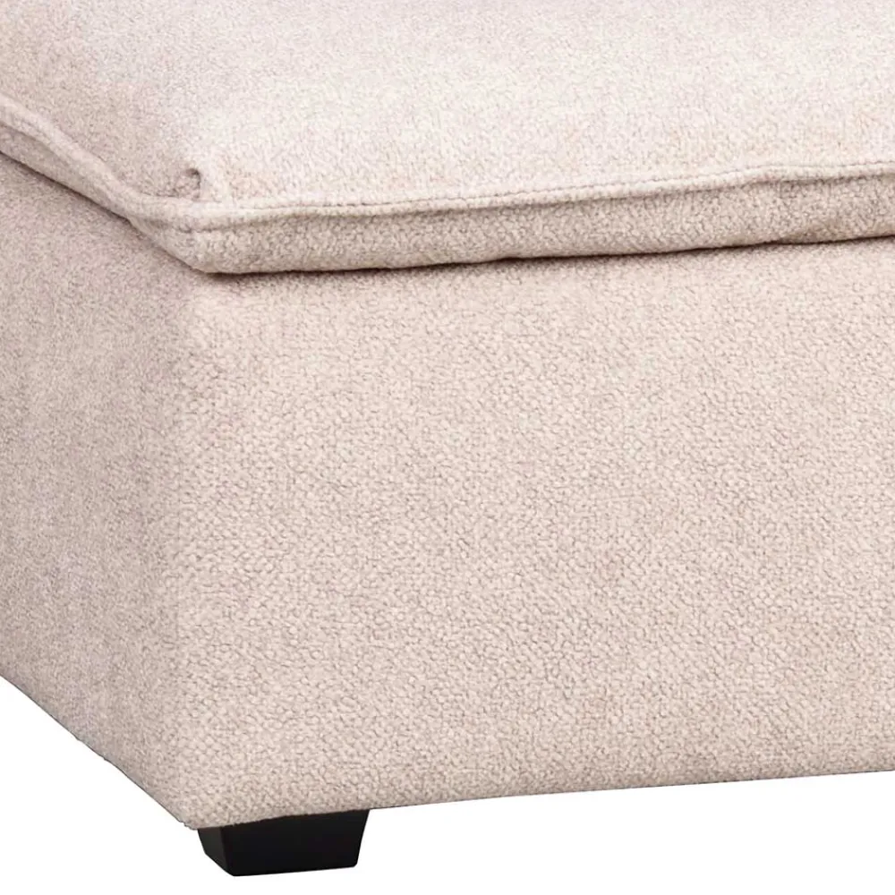 Wohnen Barhocker|Hocker*Polsterhocker in Beige Stoff - Praia