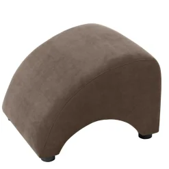 Wohnen Polsterhocker in Beigegrau Velours - Kilazu