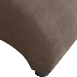 Wohnen Polsterhocker in Beigegrau Velours - Kilazu