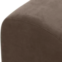 Wohnen Polsterhocker in Beigegrau Velours - Kilazu