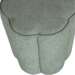 Wohnen Barhocker*Polsterhocker in Blaugrau Boucle - Ruffos (2er Set)