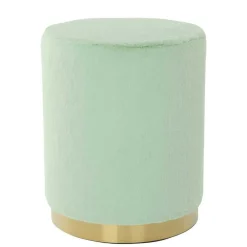 Wohnen Polsterhocker in Mintgrün mit Gold - Candura