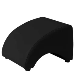 Wohnen Sessel & Hocker*Polsterhocker in Schwarz und Buche - Leverias