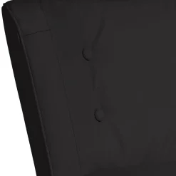 Wohnen Polstersessel aus Kunstleder in Schwarz - Adaliz