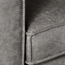 Wohnen Sessel & Hocker|Sessel*Polstersessel aus Recyclingleder in Grau - Latizia